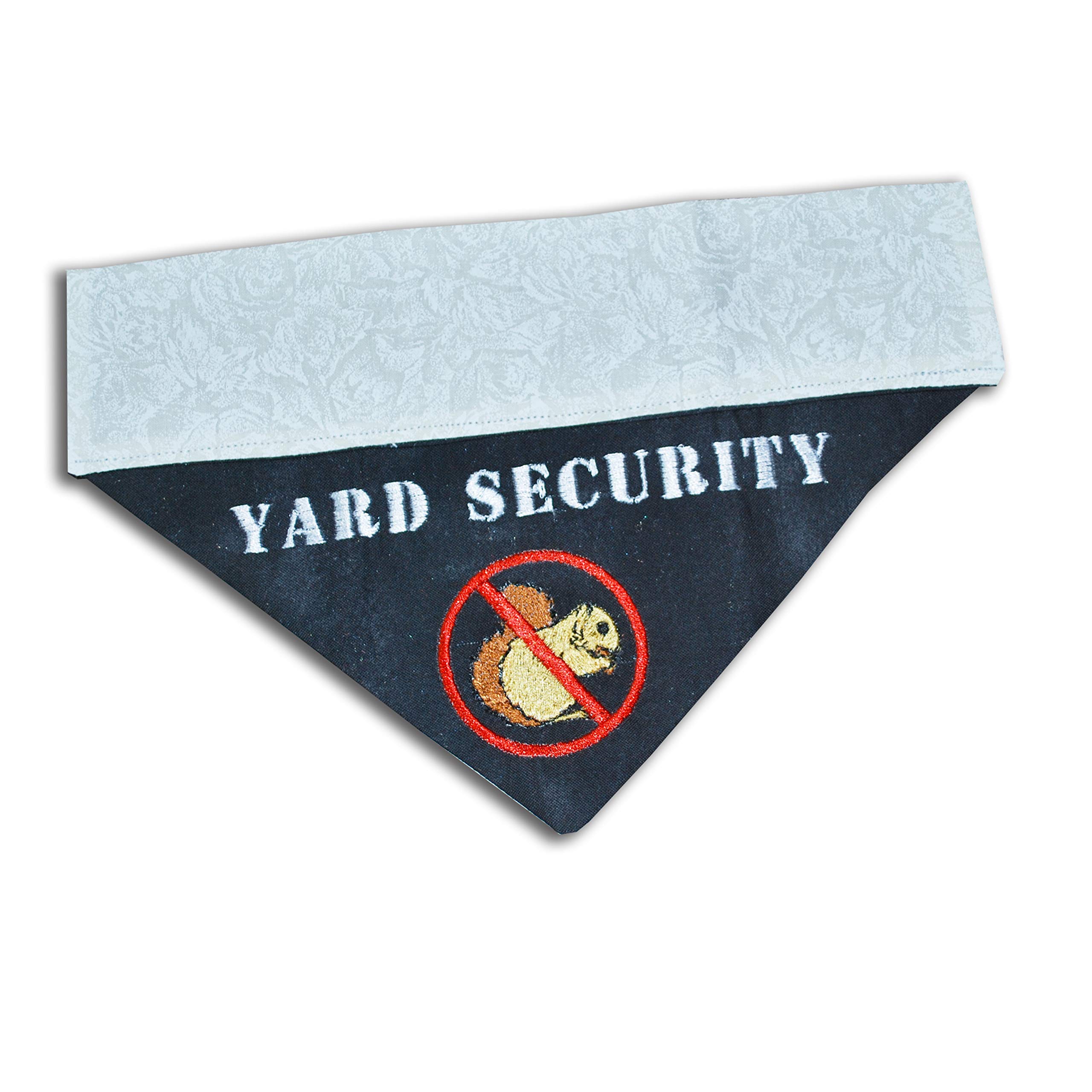 Personalized Embroidered Dog Bandana - Funny Over the Collar Pet Bandana for Yard Security (All Sizes) - Perfect for Outdoor Adventures, Dog Parks & Pet Parties