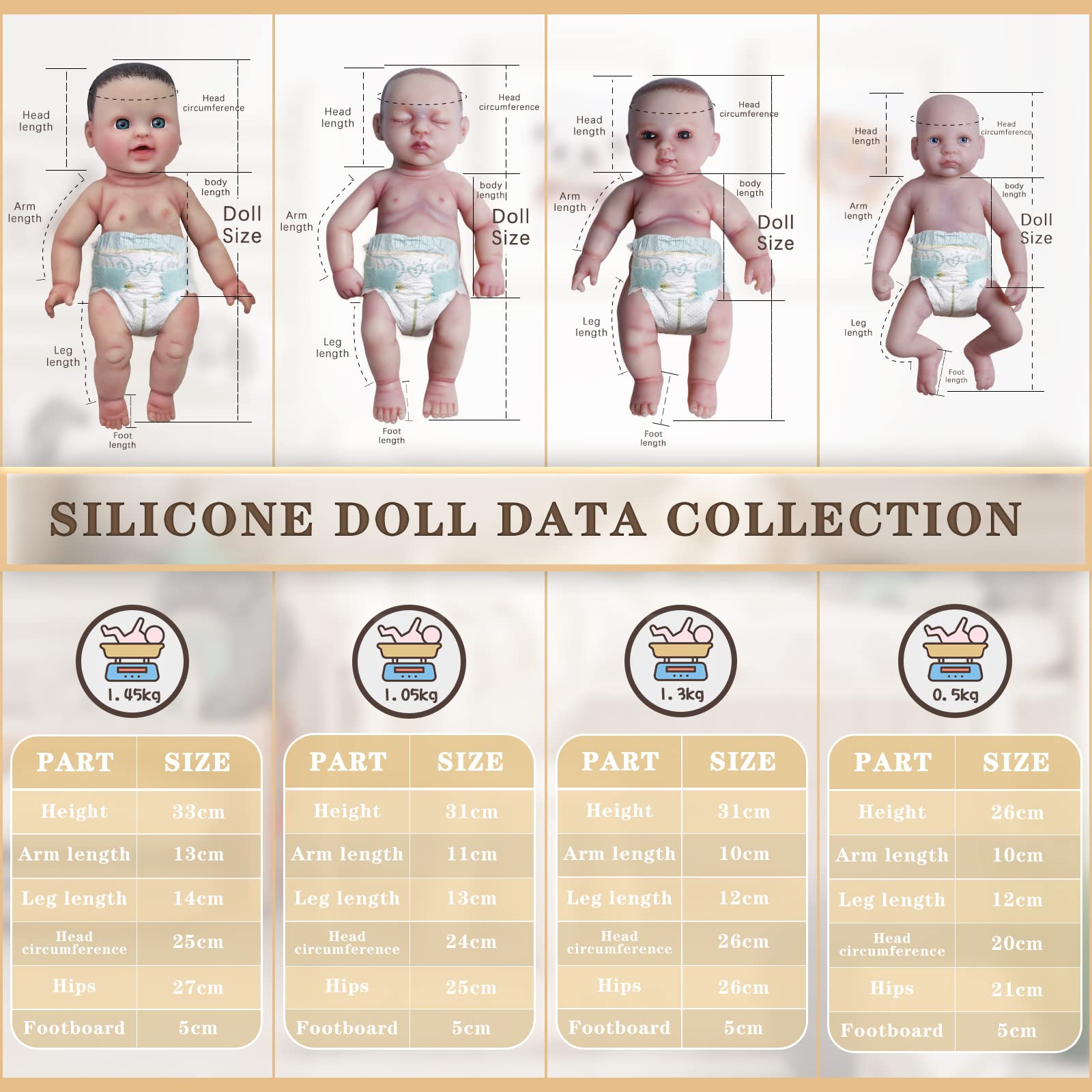 Realistic Soft Silicone Reborn Baby Doll - Lifelike Newborn Baby Doll with Full Body Silicone, Not Vinyl | Perfect for Collectors, Photography Props, Therapy & Gift Giving