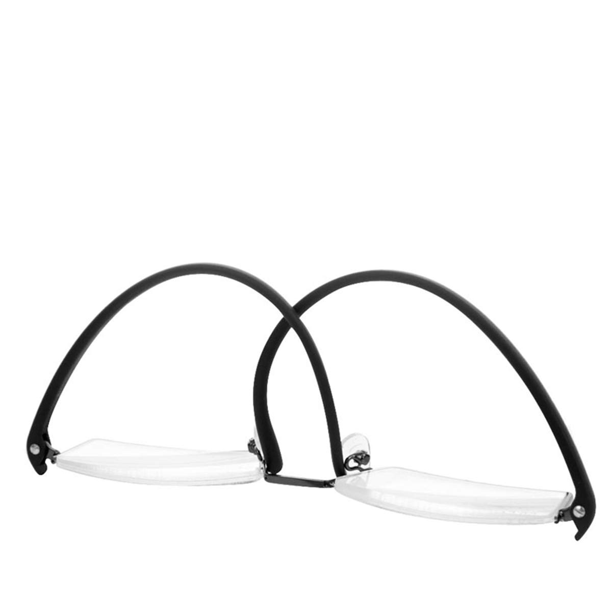 Half Frame Reading Glasses with Portable Case - Thin Lightweight Readers for Women & Men (2 Pairs +1.5 Magnification) - Perfect for Reading, Office Work, and Daily Use