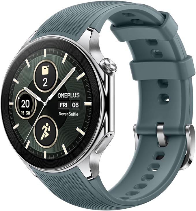 OnePlus Watch 2 - Latest Smartwatch with AMOLED Display, GPS, 100+ Sports Modes & 14-Day Battery Life - Perfect for Fitness Tracking, Workouts & Daily Wear