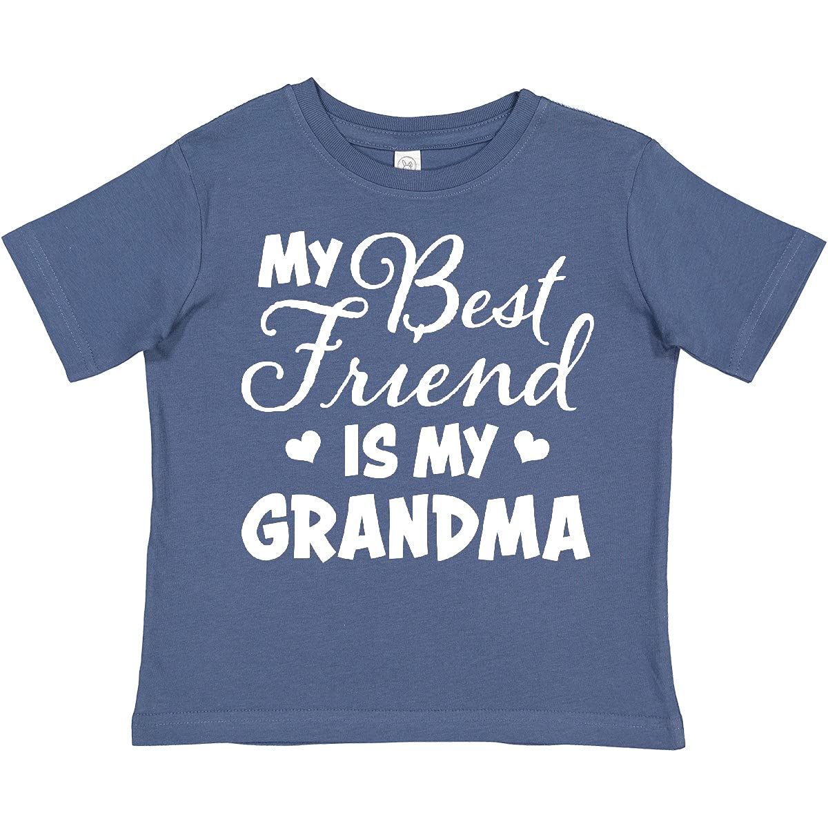 My Best Friend is My Grandma with Hearts Toddler T-Shirt for Playdates & Family Gatherings