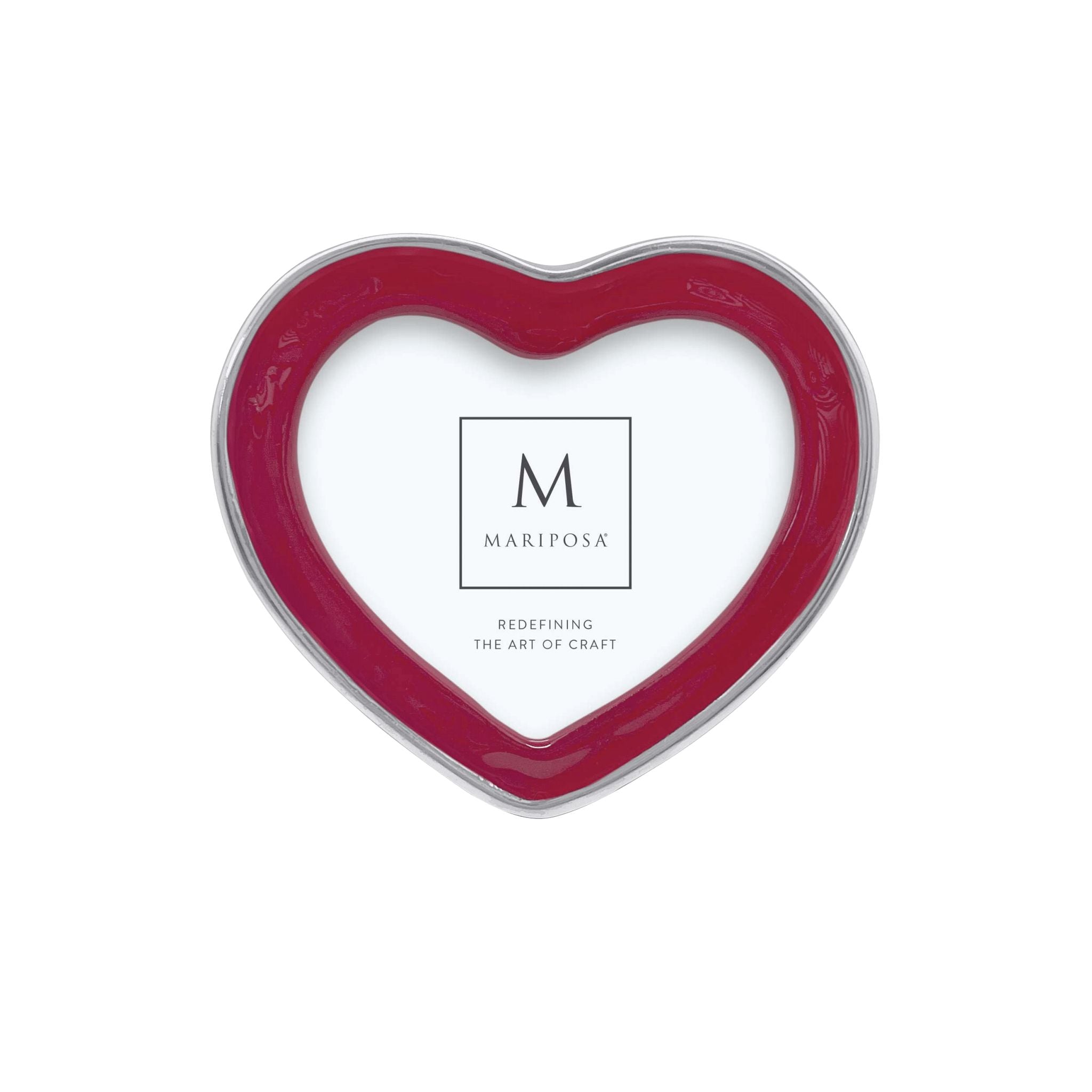 Signature Red Heart 4x6 Photo Frame - Perfect for Valentine's Day, Weddings & Home Decor Gifts