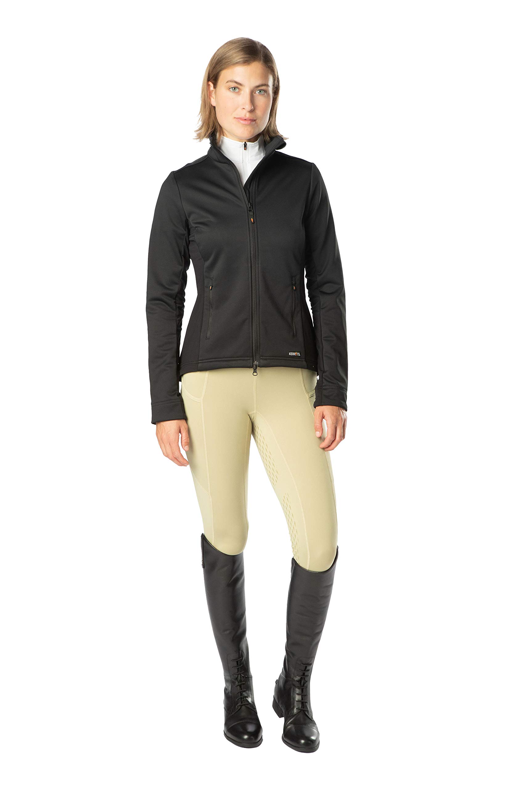 Kerrits Softshell Riding Jacket for Women - Waterproof & Windproof Equestrian Jacket - Perfect for Horseback Riding, Training & Outdoor Activities