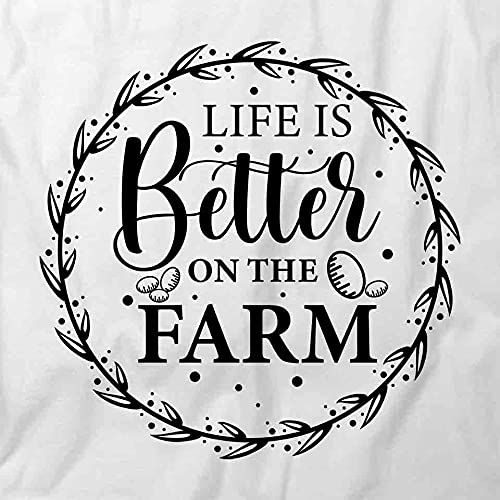 Life is Better On The Farm Graphic T-Shirt - Soft Cotton Printed Tee for Men & Women | Perfect for Farmers, Country Lovers & Outdoor Enthusiasts