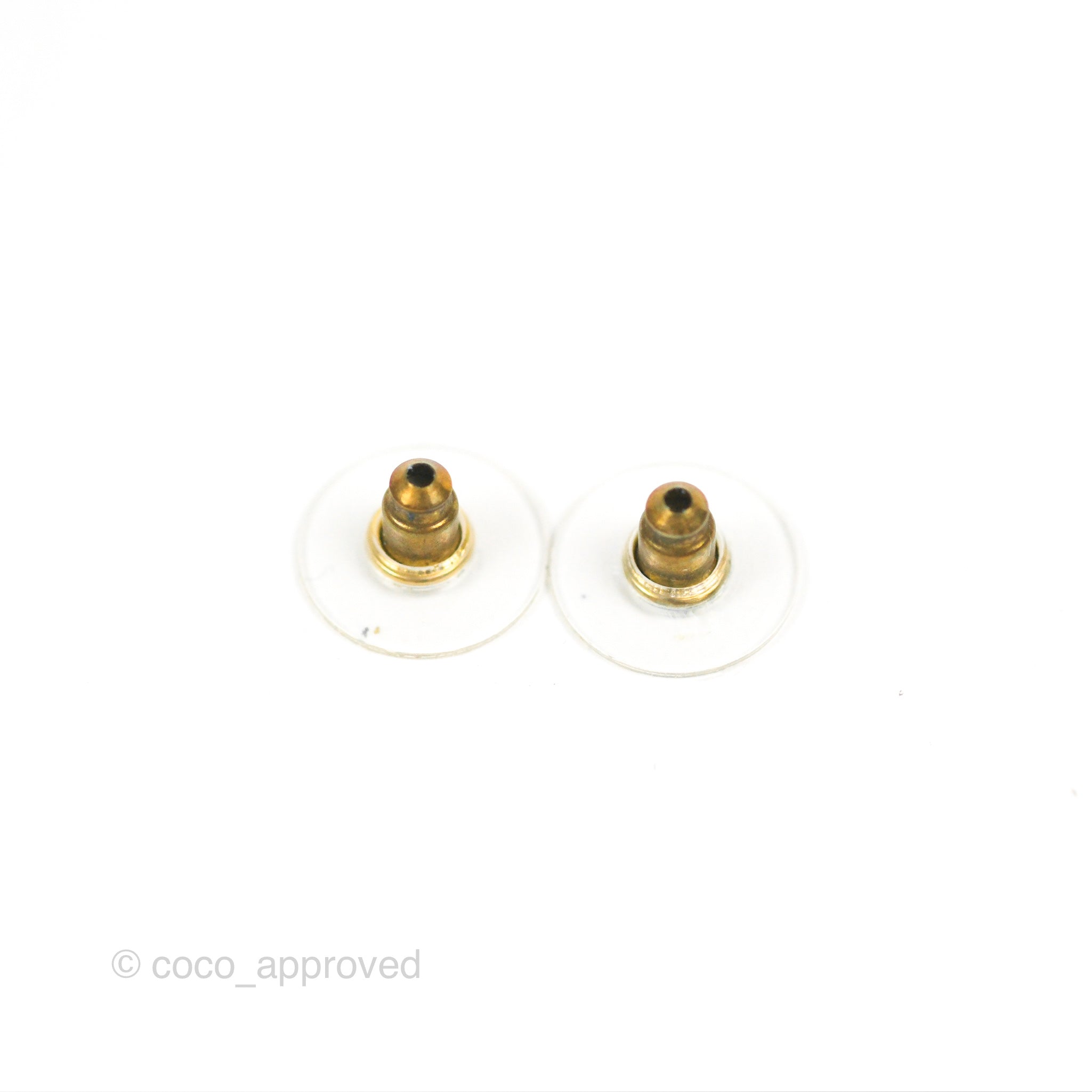 Chanel CC Coco Crystal Earrings & Ear Cuff Set - Gold Tone Fashion Jewelry 22P Collection | Perfect for Parties, Weddings & Evening Events