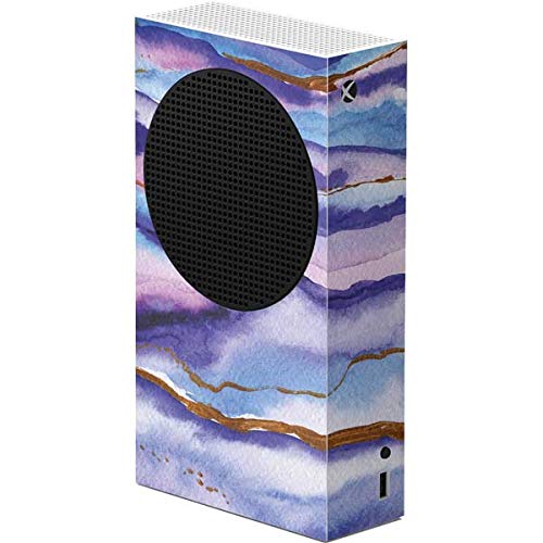 Blue Violet Watercolor Geode Gaming Skin Decal for Xbox Series S Console | Protective Vinyl Cover | Perfect for Gamers & Home Entertainment Setup