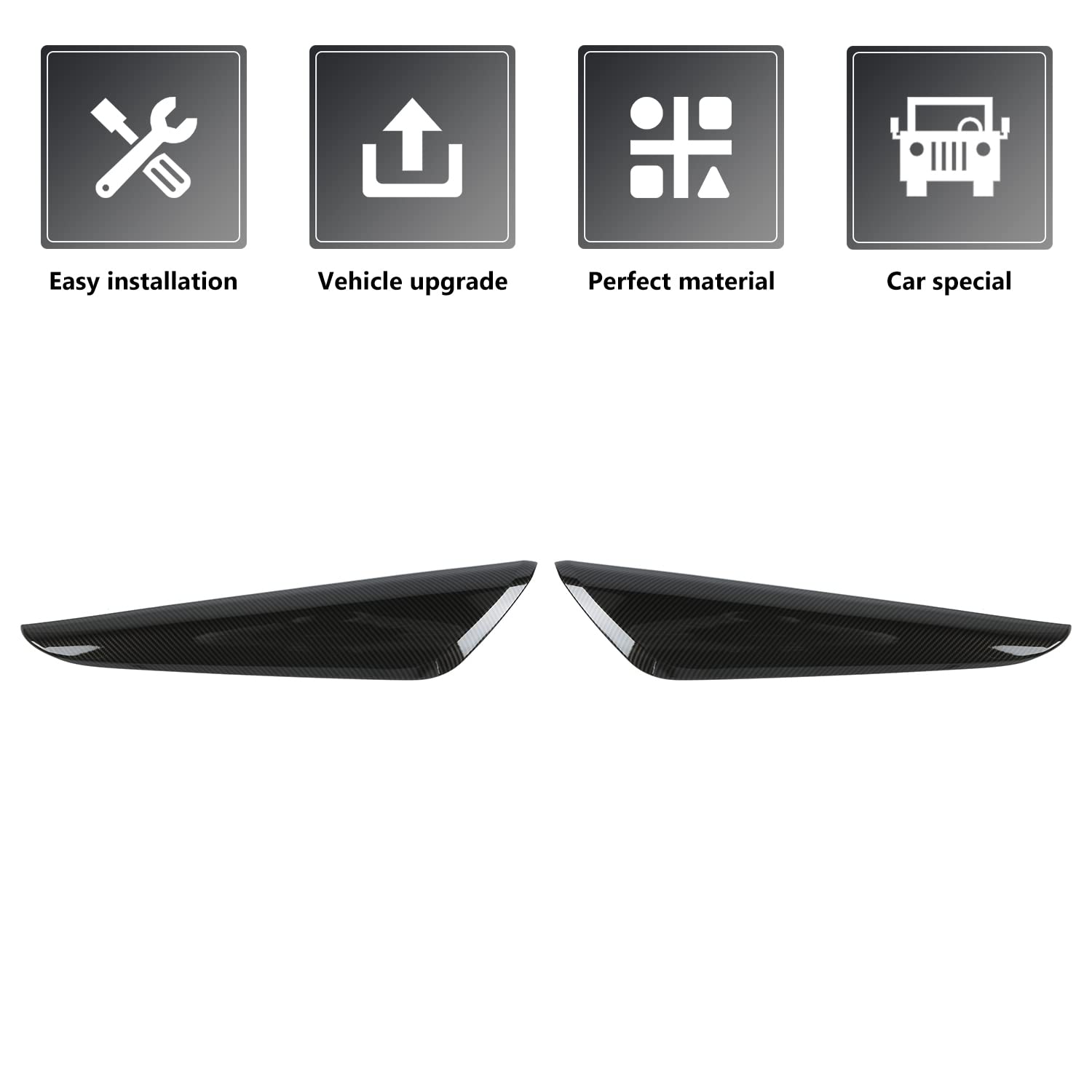 Carbon Fiber Inner Door Panel Armrest Cover Compatible with 2016-2023 Chevrolet Camaro - Interior Door Trim Accessories for Enhanced Comfort & Style | Perfect for Car Enthusiasts & Customization Projects
