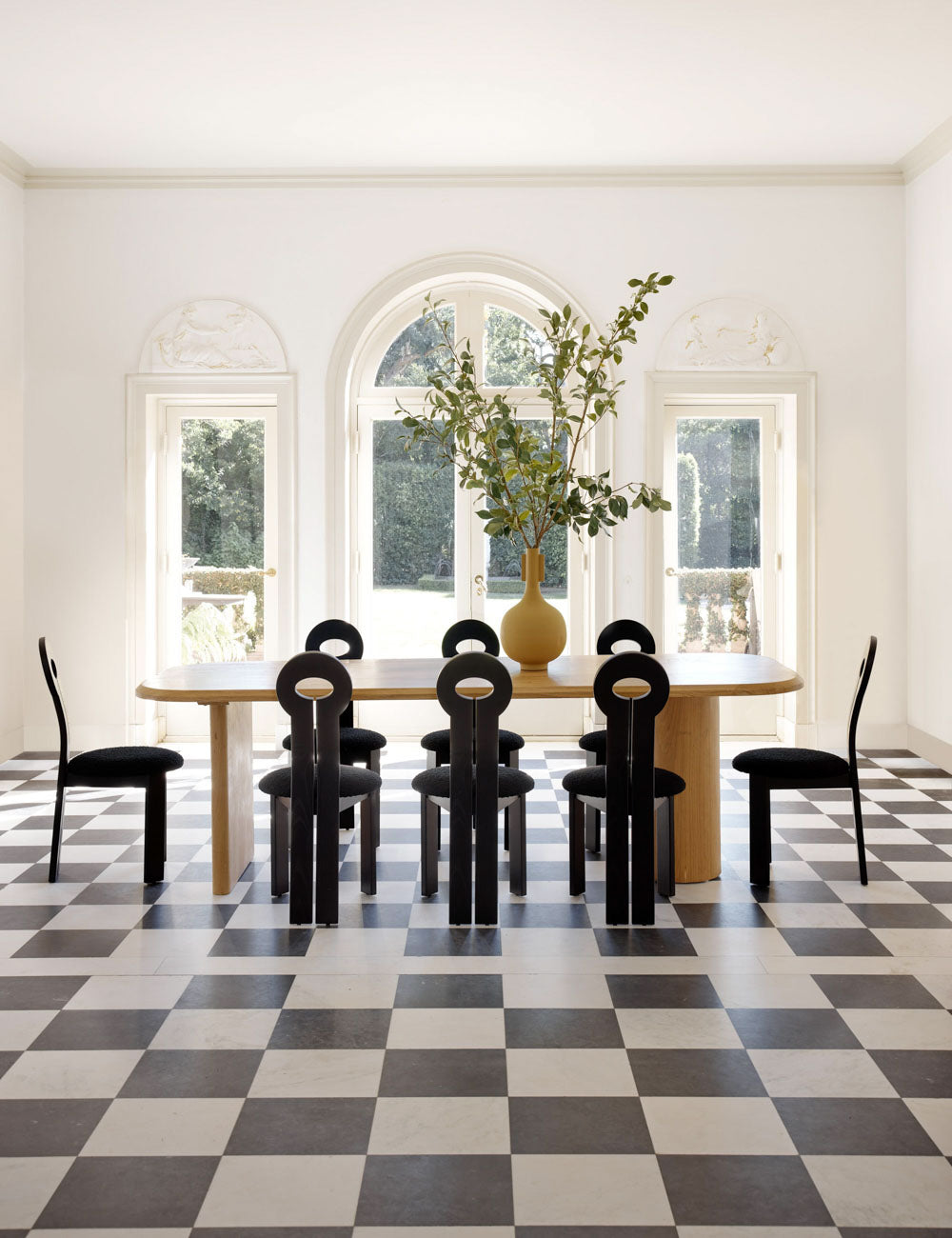 Sarah Sherman Samuel Archer Dining Table - Modern Wooden Dining Table for 6-8 People, Perfect for Kitchen, Dining Room & Open-Plan Living Spaces
