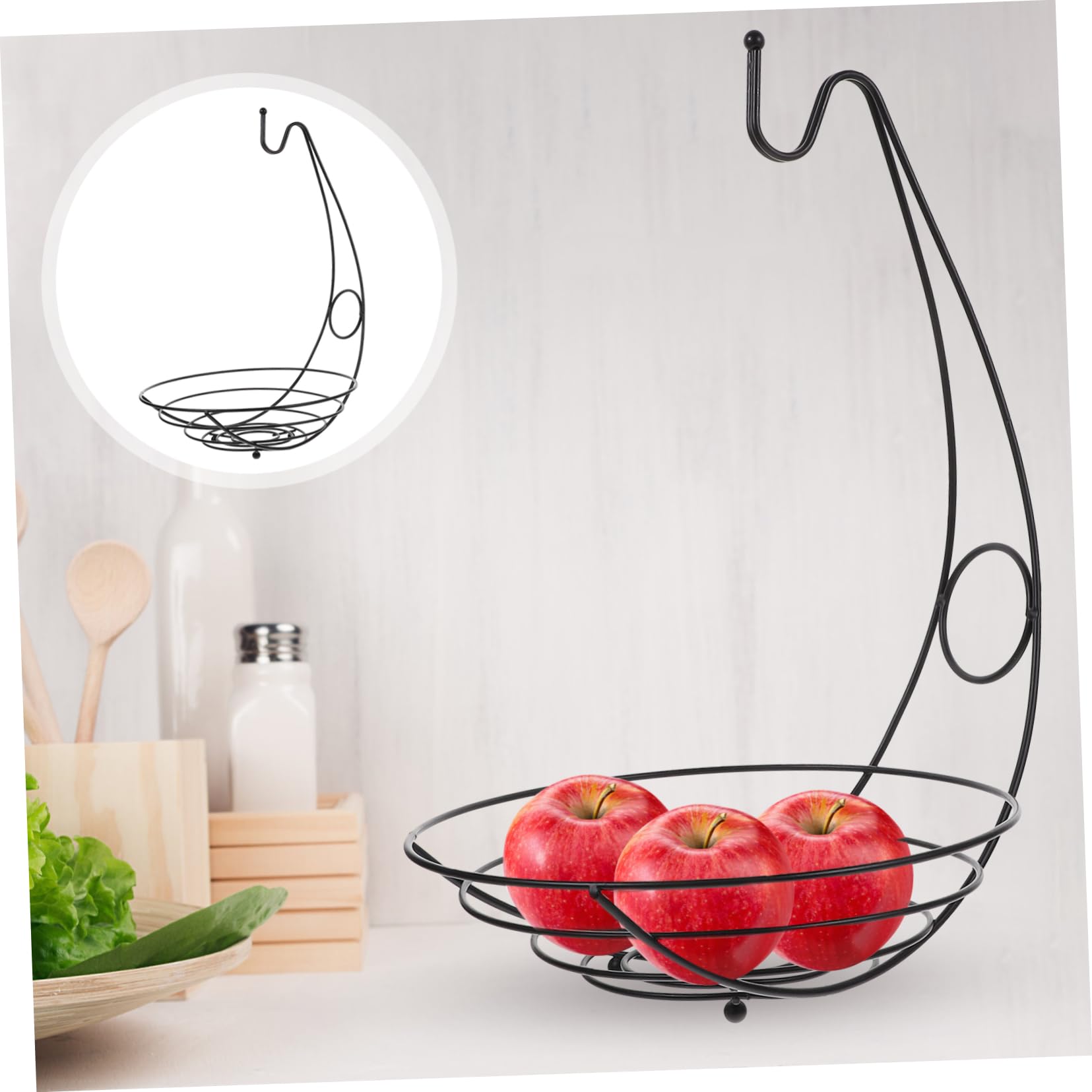 Stylish European Metal Wire Fruit Basket - Round Serving Bowl for Wedding Decor, Countertop Storage, Vegetables, Bread, Snacks & Potpourris | Perfect for Dining Table Centerpiece, Kitchen Organization & Rustic Home Decor