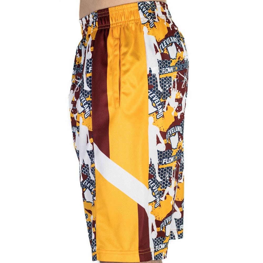 Boys Cleveland Basketball Shorts - Breathable Mesh Athletic Shorts for Kids - Perfect for Basketball, Gym, and Casual Wear