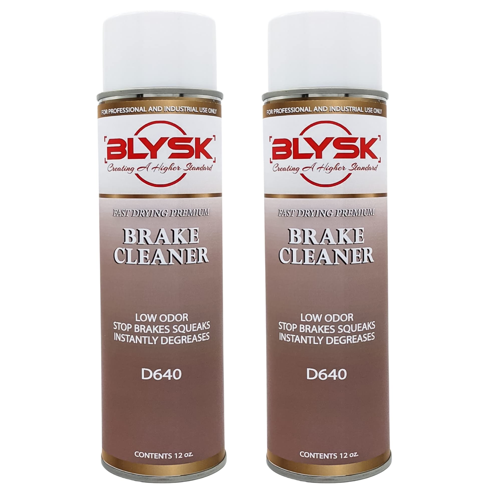 **Blysk Non-Chlorinated Brake Cleaner (12oz, 2-Pack) – Fast Drying, Eliminates Brake Squeaks, Cleans & Degreases Brake Discs – Ideal for Car, Motorcycle & Bike Maintenance**