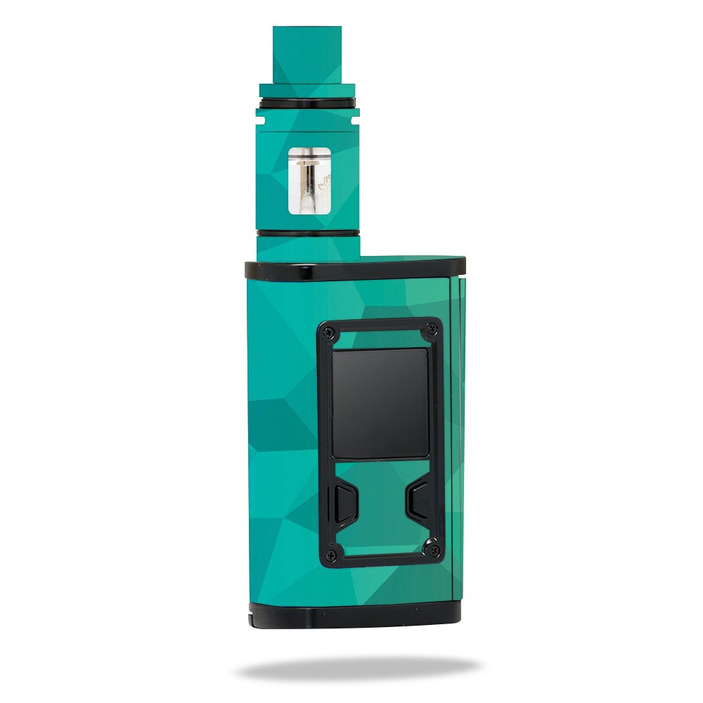 SMOK Majesty Skin Wrap - Blue Green Polygon Vinyl Decal Cover | Protective & Durable Custom Design | Easy to Apply & Remove | Made in USA | Perfect for Vape Mod Protection & Style Customization