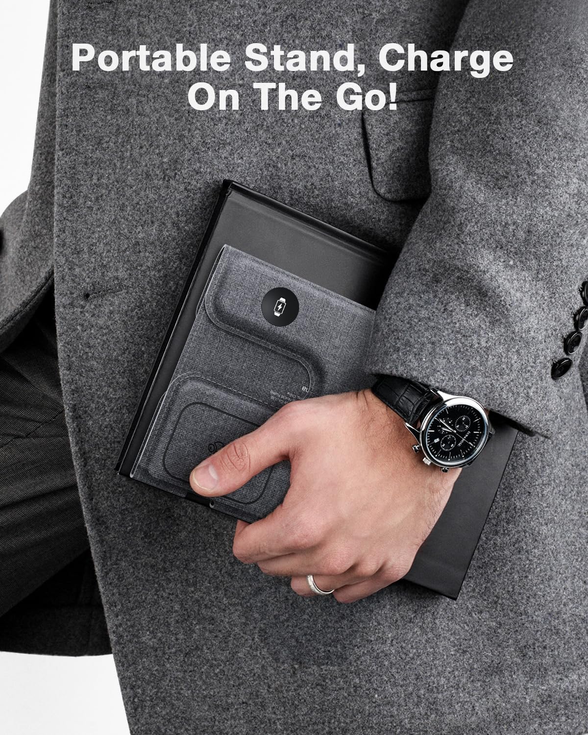 3-in-1 Foldable Charging Station for Apple Devices - iPhone, Watch & AirPods - Perfect for Travel & Home Use