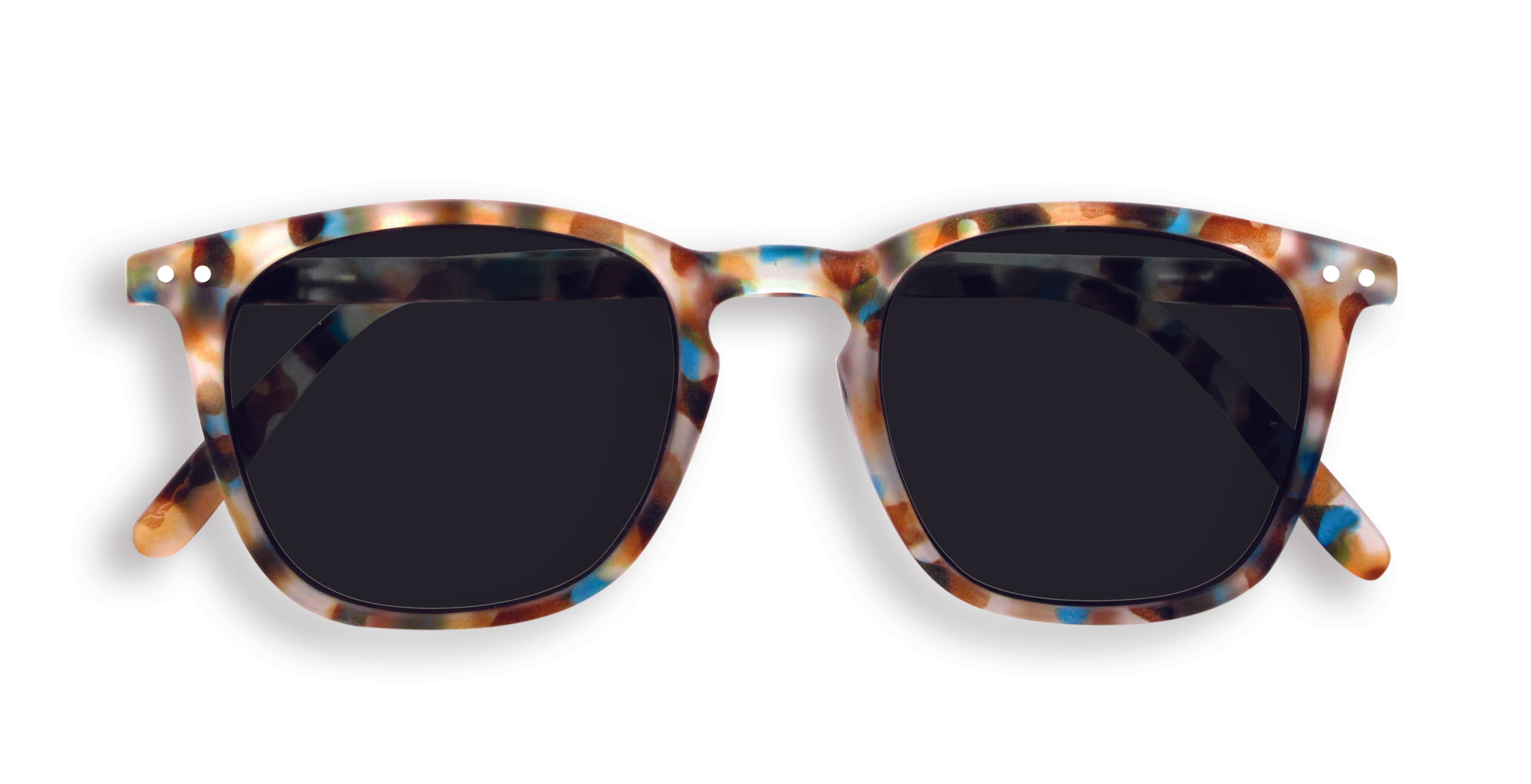 IZIPIZI Paris Sunglasses for Women & Men - Lightweight Blue Tortoise Frame UV400 Protection - Fashionable Eyewear for Beach, Driving & Outdoor Activities