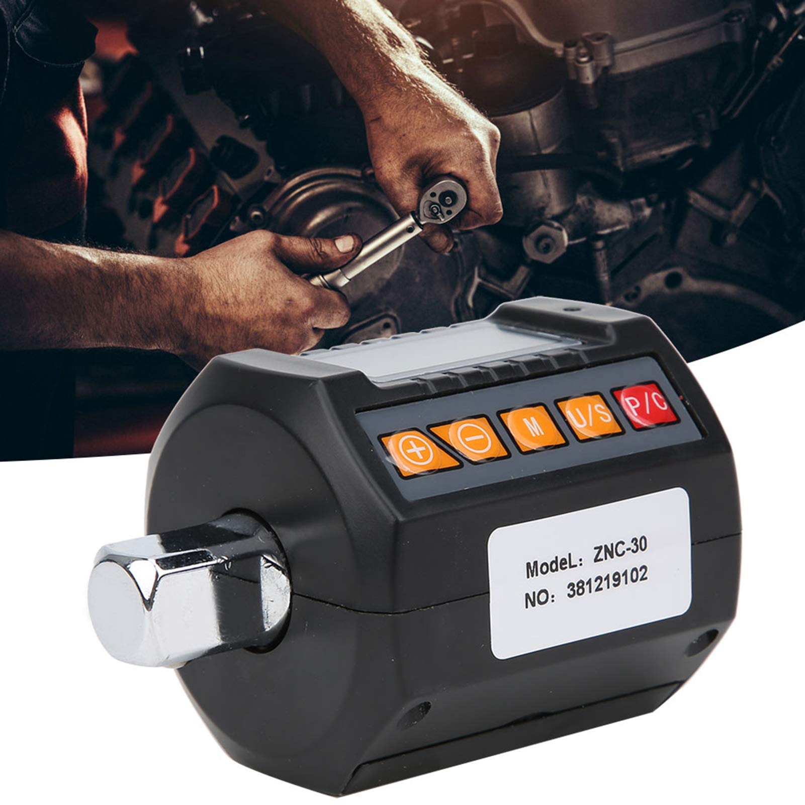 Fafeicy ZNC30 Digital Torque Wrench - 330N.M High Precision Torsion Meter with LCD Display, Conversion Head & Screwdriver Adapter | Portable Torque Measurement Tool for Automotive Repair, Industrial Maintenance & DIY Projects