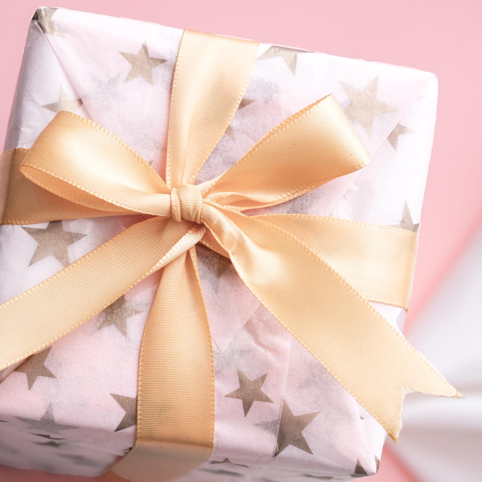 Premium Gold Star White Tissue Paper - 50 Sheets for Gift Wrapping, DIY Crafts, Party Decorations | Perfect for Birthday Presents, Wedding Favors & Holiday Packaging