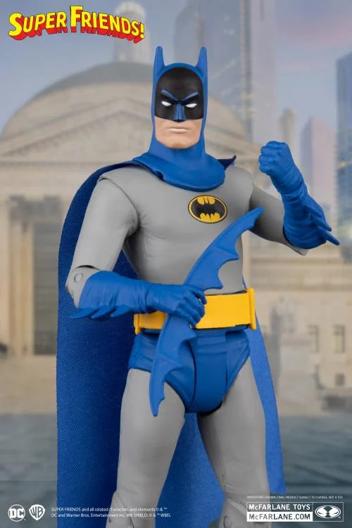 DC Comics Super Friends Retro Batman Action Figure - 6-Inch Collectible Toy for Kids & Adults - Perfect for Display, Gifts, and Superhero Play Scenes