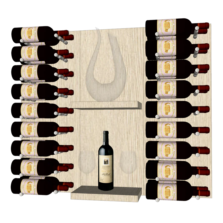Blue Grouse THE WINE BAR MINI VINdustry Wine Wall - Premium Wine Storage Rack for Home Bars, Restaurants & Wine Cellars - Perfect for Displaying Wine Bottles in Style