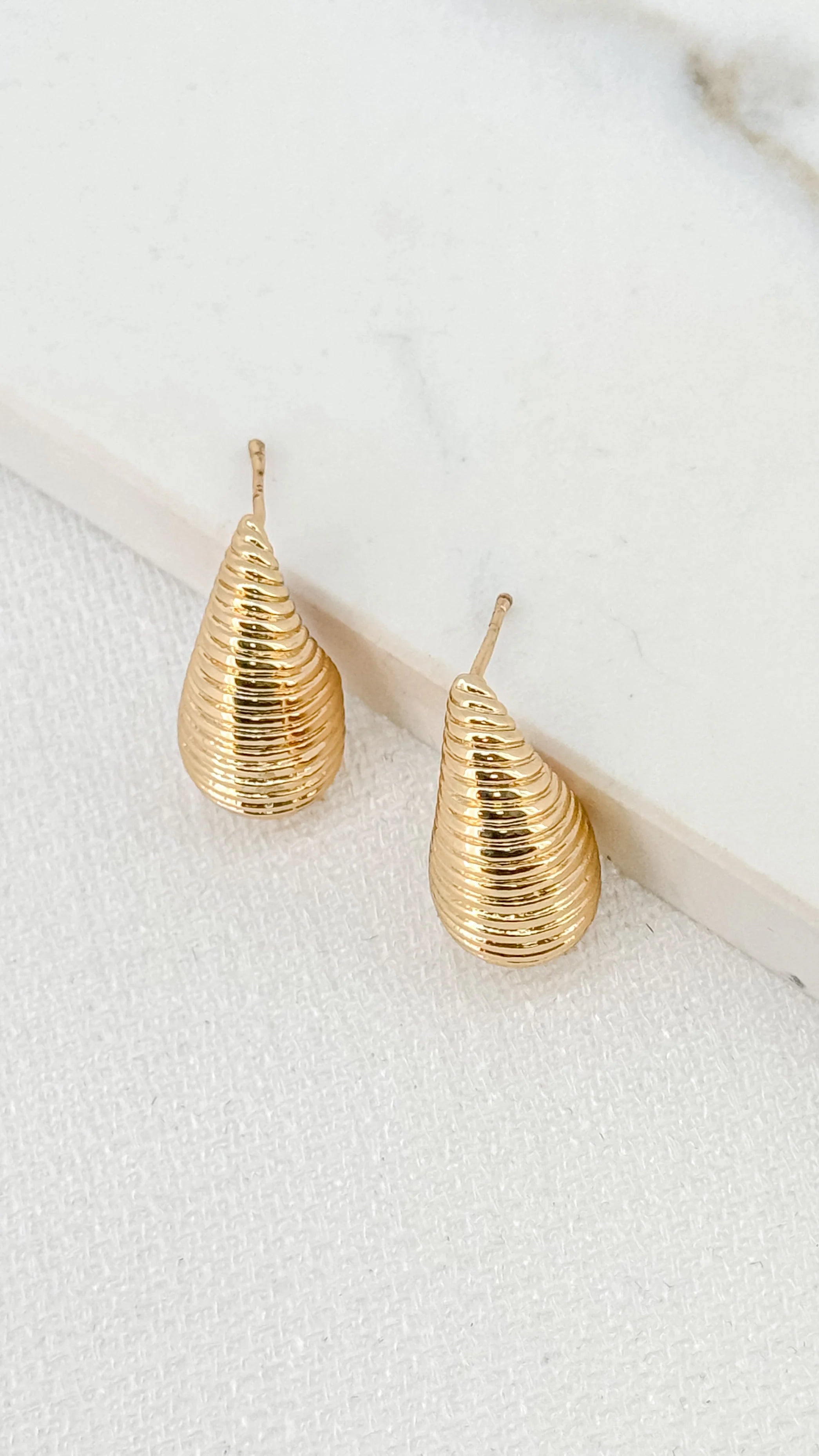 14K Gold Plated Lute Earrings for Women - Elegant Hoop Earrings for Daily Wear, Parties & Gifts