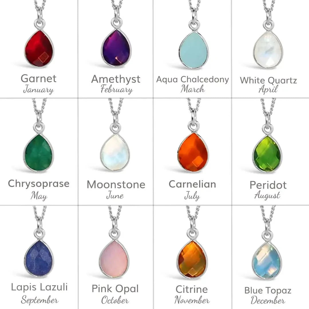 Lapis Lazuli Charm Necklace - Sterling Silver September Birthstone Jewelry for Women - Perfect Gift for Birthday, Anniversary & Special Occasions
