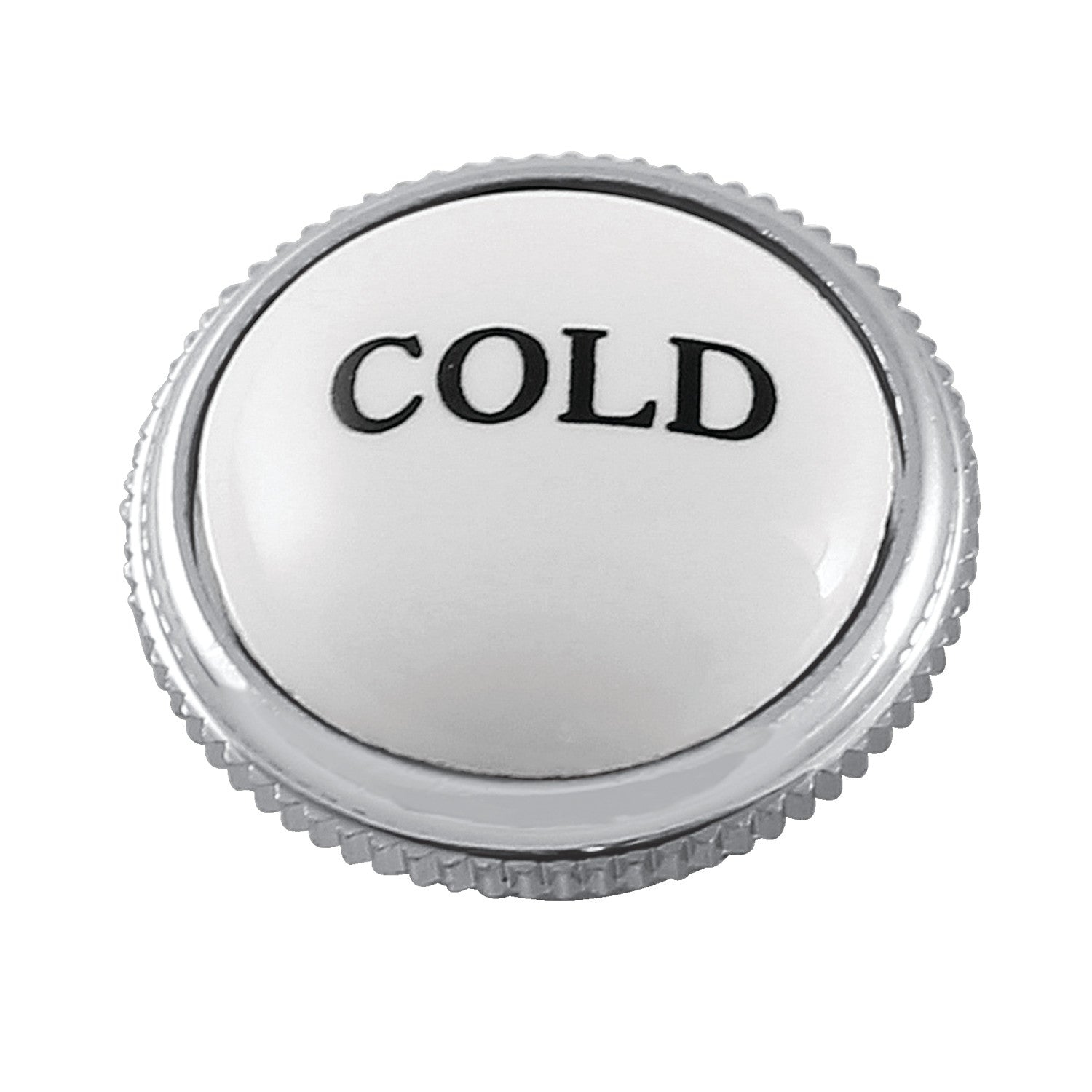 AEHIMX1C Cold Handle Index Button - Polished Chrome Finish for Faucets & Plumbing Fixtures | Perfect for Kitchen & Bathroom Renovations