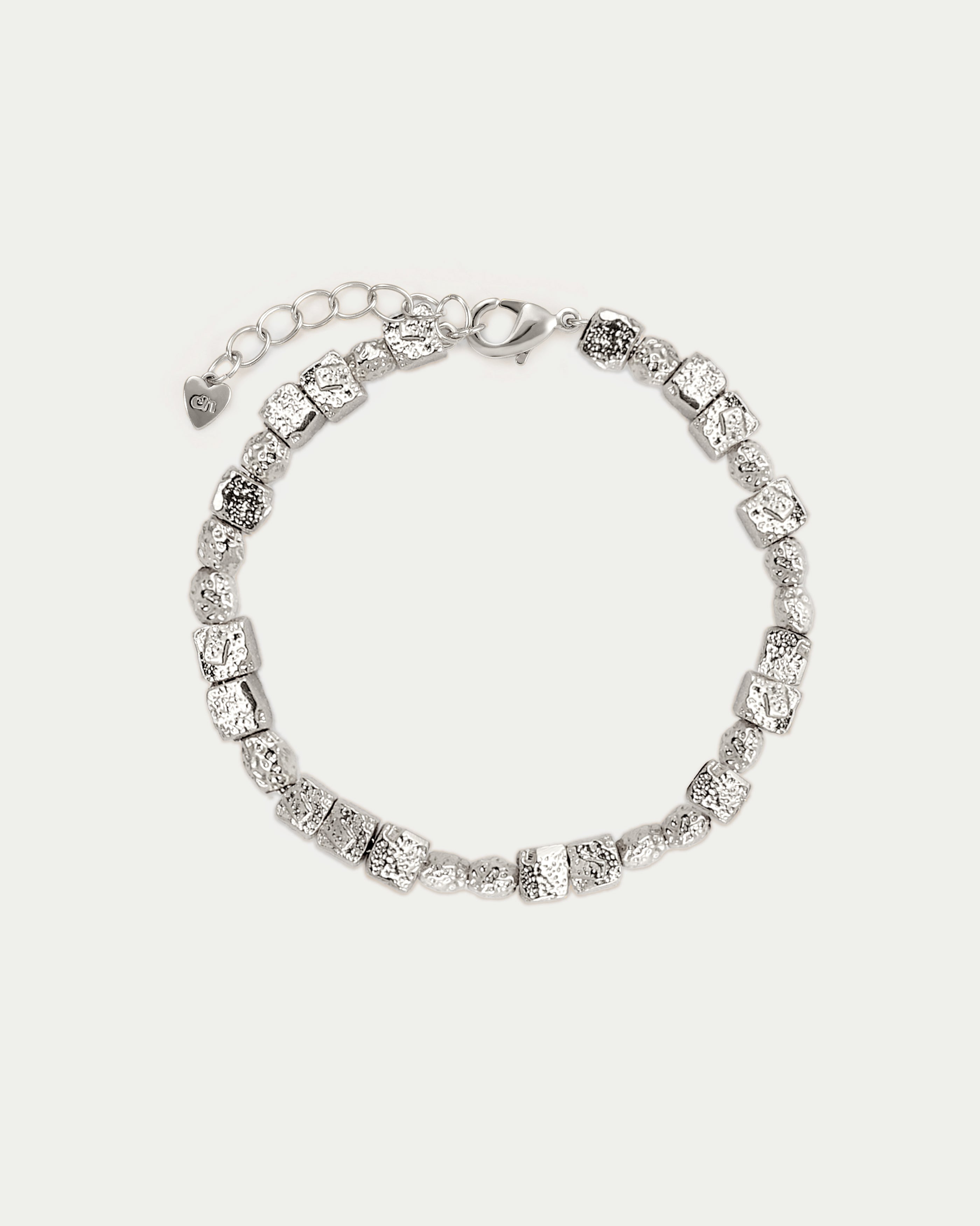 Textured Square Bracelet for Women - Minimalist Geometric Jewelry - Perfect for Everyday Wear & Gift Giving