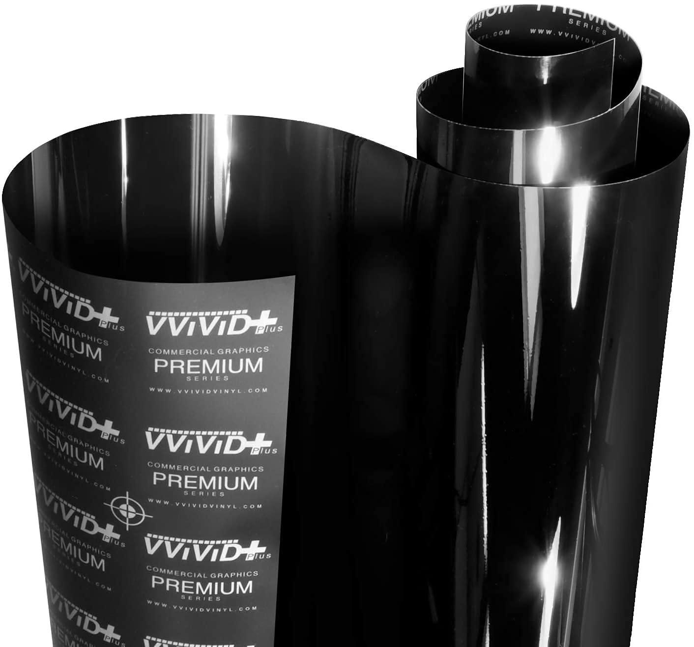 VViViD+ Ultra Gloss Premium Vinyl Car Wrap Film - 9ft x 5ft Gloss Piano Black - DIY Vehicle Customization for Cars, Trucks & Motorcycles - High Gloss Finish for a Sleek, Professional Look