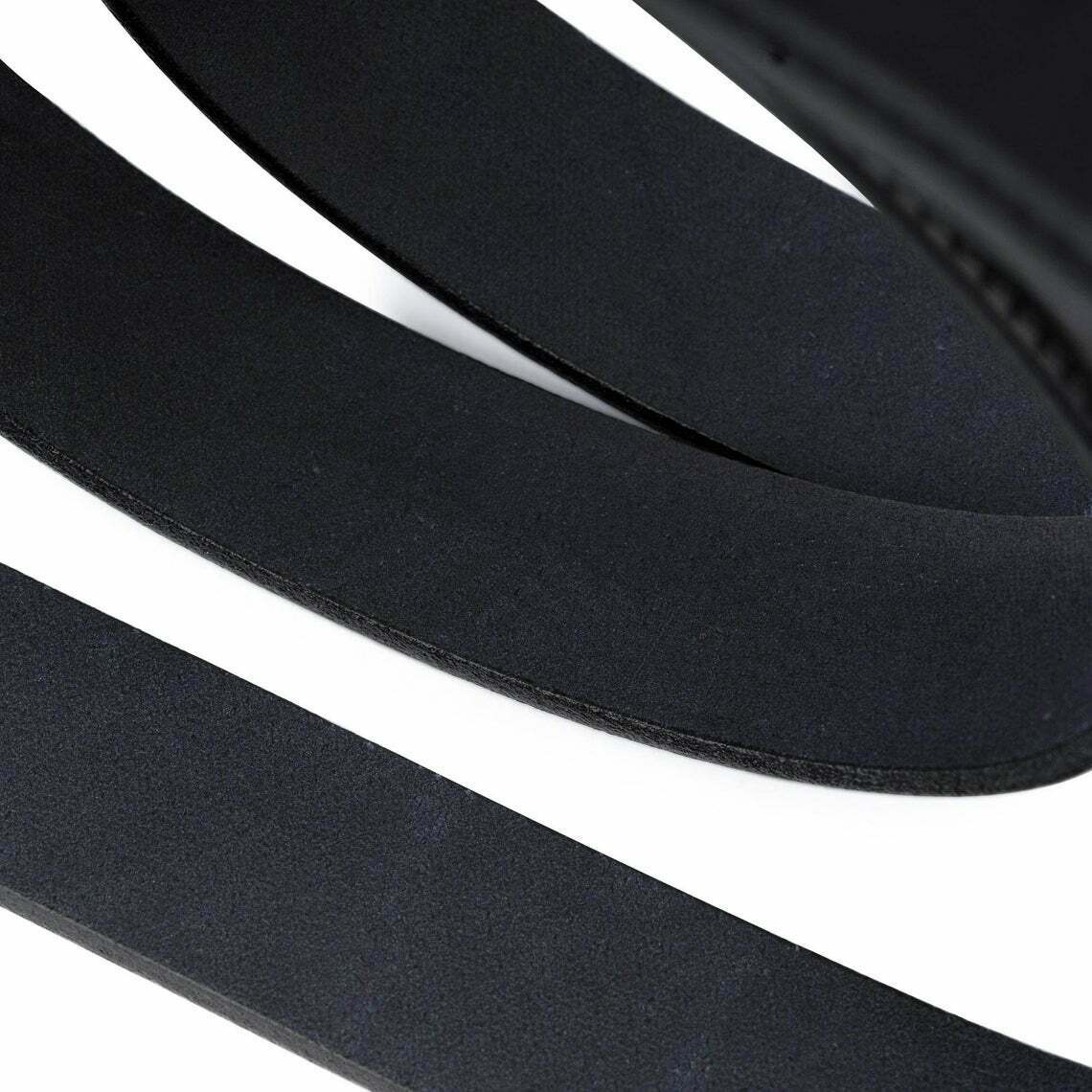 30mm Black Full Grain Leather Belt Strap Replacement for Ferragamo Men's Belts | Durable & Stylish Accessory for Office, Dress Pants & Formal Occasions