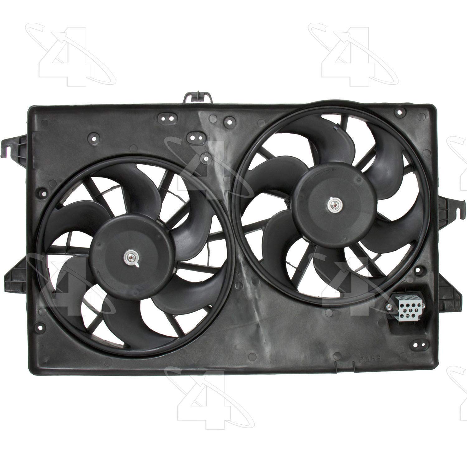 Four Seasons Radiator & Condenser Fan Assembly - 75282 | Replacement Cooling Fan for Cars & Trucks | Perfect for AC Repair & Engine Cooling Maintenance