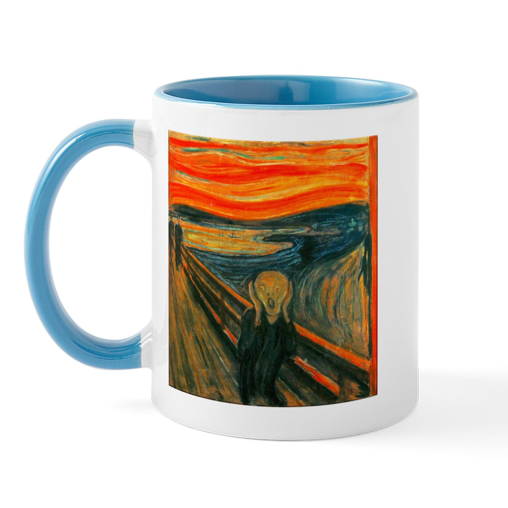 The Scream Mug - 11 oz (325 ml) Ceramic Coffee Cup with Handle - Perfect for Hot & Cold Drinks, Office, Home, or Gifts