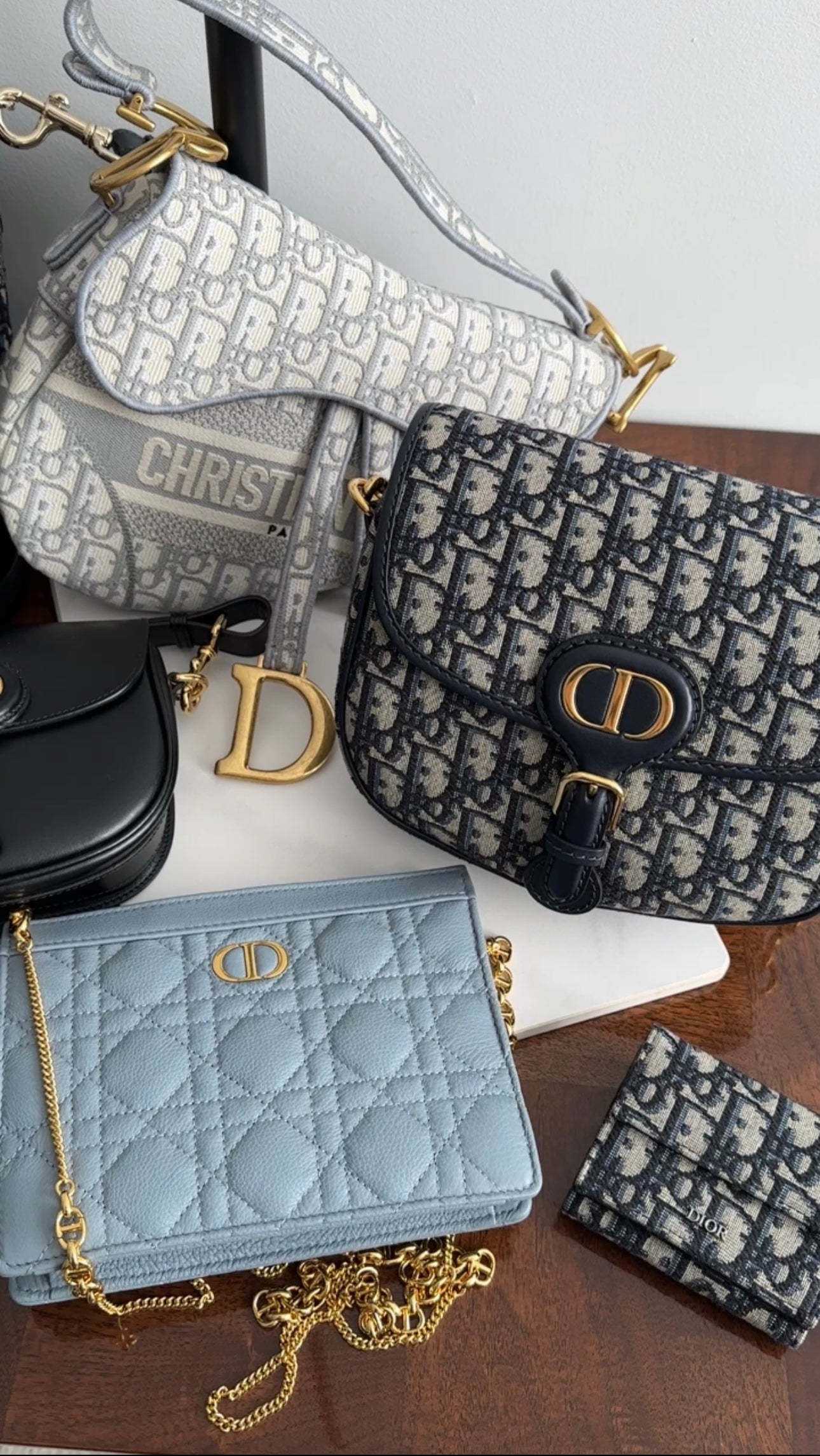 Christian Dior Large Light Grey Oblique Jacquard Saddle Bag - Luxury Designer Handbag for Women, Perfect for Work, Travel & Evening Events