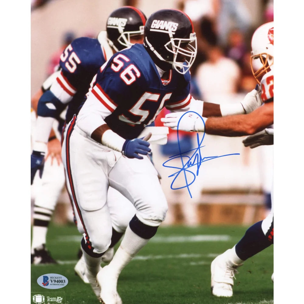 Lawrence Taylor Autographed New York Giants 8x10 Photo with BAS COA - Authentic NFL Memorabilia for Sports Collectors and Giants Fans - Perfect for Man Cave, Sports Room Decor, or Gift for Football Enthusiasts