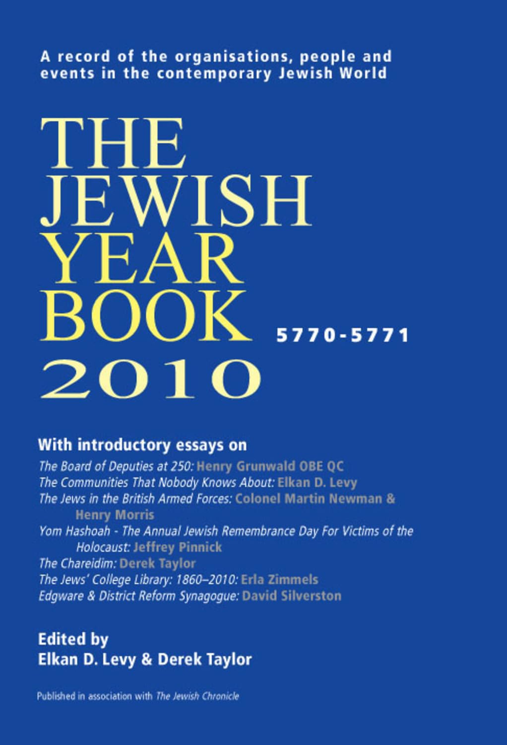 The Jewish Year Book 2010 - Jewish Holidays, Traditions & Calendar Guide | Perfect for Jewish Families, Educators & Cultural Studies