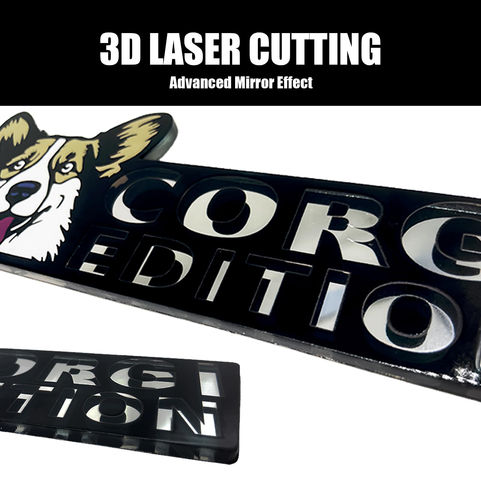 3D Laser Cut Dog Car Emblem - Great Dane Vehicle Badge for Cars, Trucks, RVs & Boats | Funny Animal Decorative Sticker for Automotive Exterior | Unique Pet Lover Gift Idea (Perfect for Dog Owners & Car Enthusiasts)