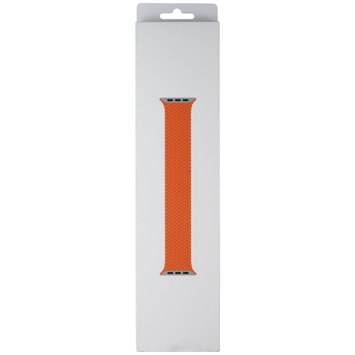 Apple Watch 41mm Braided Solo Loop Band - Bright Orange, Size 2 | Compatible with 42mm/41mm/40mm Apple Watch Series | Perfect for Workouts, Running & Everyday Wear