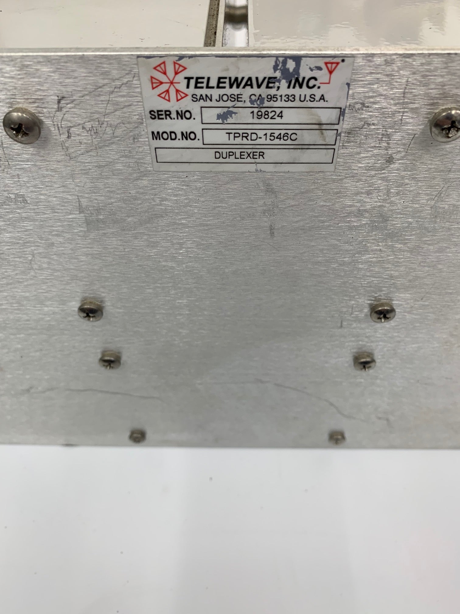 Telewave TPRD 1546C VHF 6 Cavity Compact Pass Reject Duplexer - High Performance RF Filter for Two-Way Radio, Public Safety & Amateur Radio Communication Systems