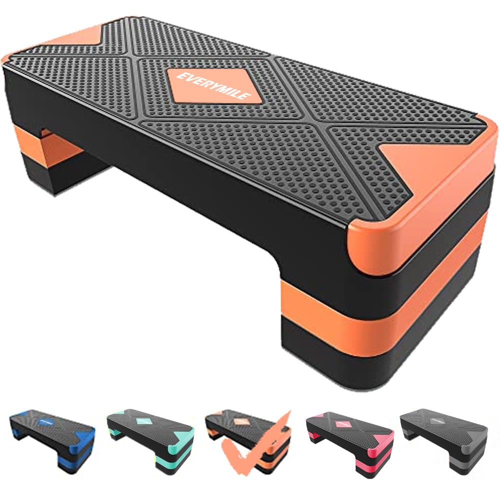 EVERYMILE Adjustable Aerobic Stepper for Home Workouts - 26.5