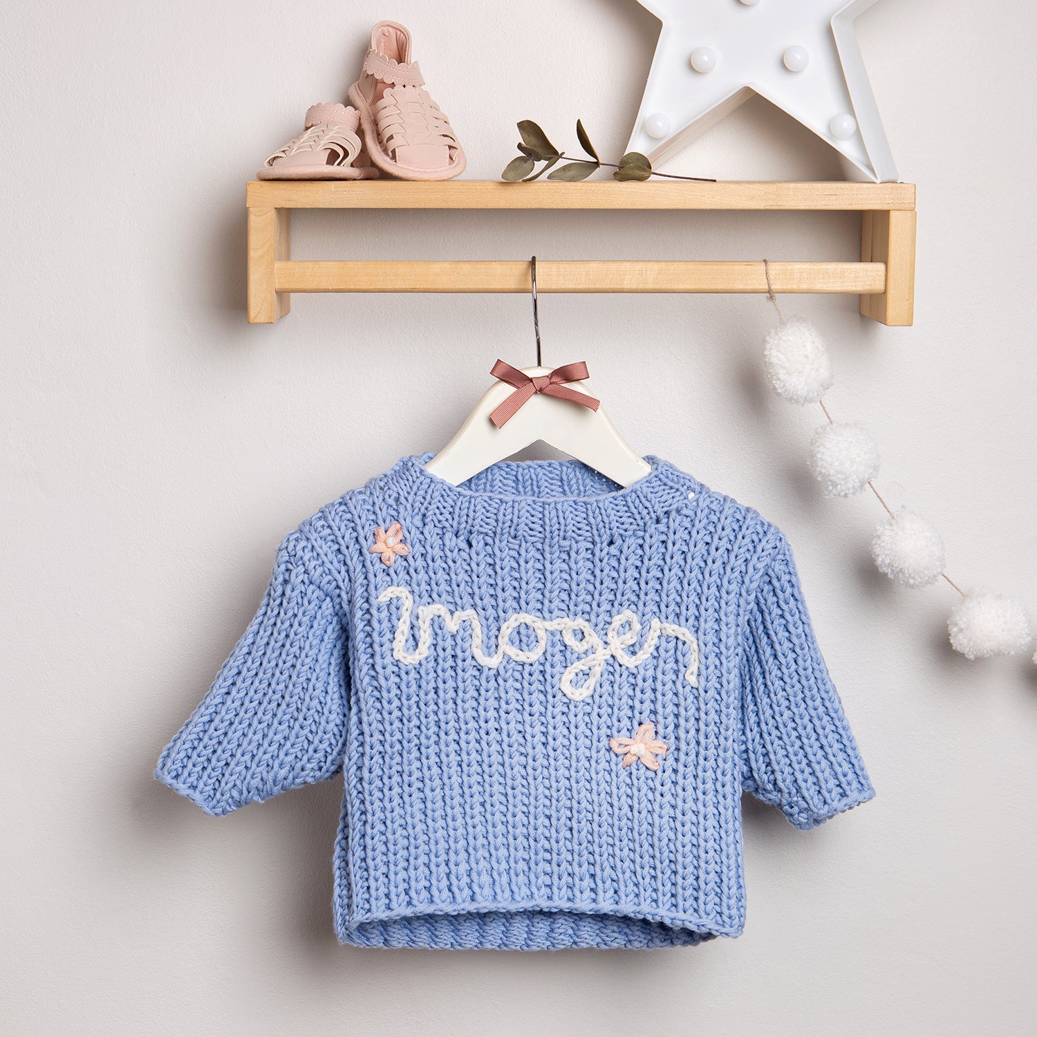 Personalized Baby Jumper Knitting Kit - DIY Handmade Baby Clothes Gift Set for Newborns - Perfect for Baby Showers, First Birthday Gifts & Keepsakes