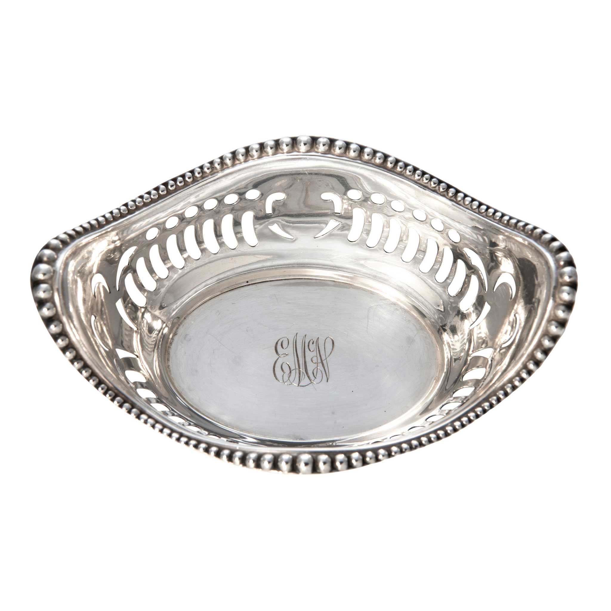 Vintage Gorham Sterling Silver Nut Dish A4775 - Antique Engraved Silverware for Nuts, Candy & Snacks - Perfect for Parties, Weddings & Home Decor