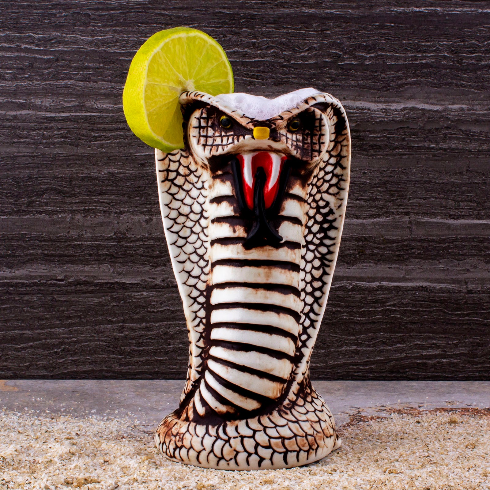 BarConic® Cobra Tiki Drinkware - 16oz Tiki Bar Glasses for Tropical Cocktails, Party Cups, and Hawaiian Themed Drinks - Perfect for Luau, Beach Parties, and Summer Gatherings