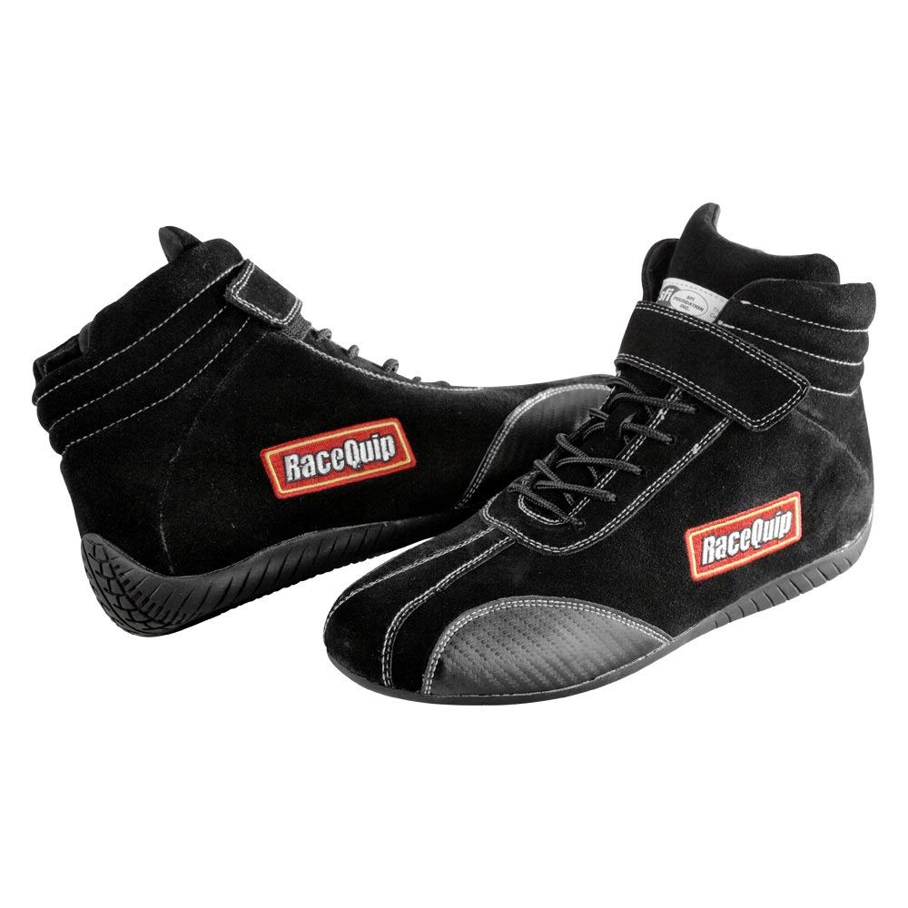 RaceQuip 10.0 EUROCARBON Racing Shoes - Lightweight Carbon Fiber Driving Shoes for Motorsports, Track Days & Performance Driving (Perfect for Karting, Drifting & Road Racing)