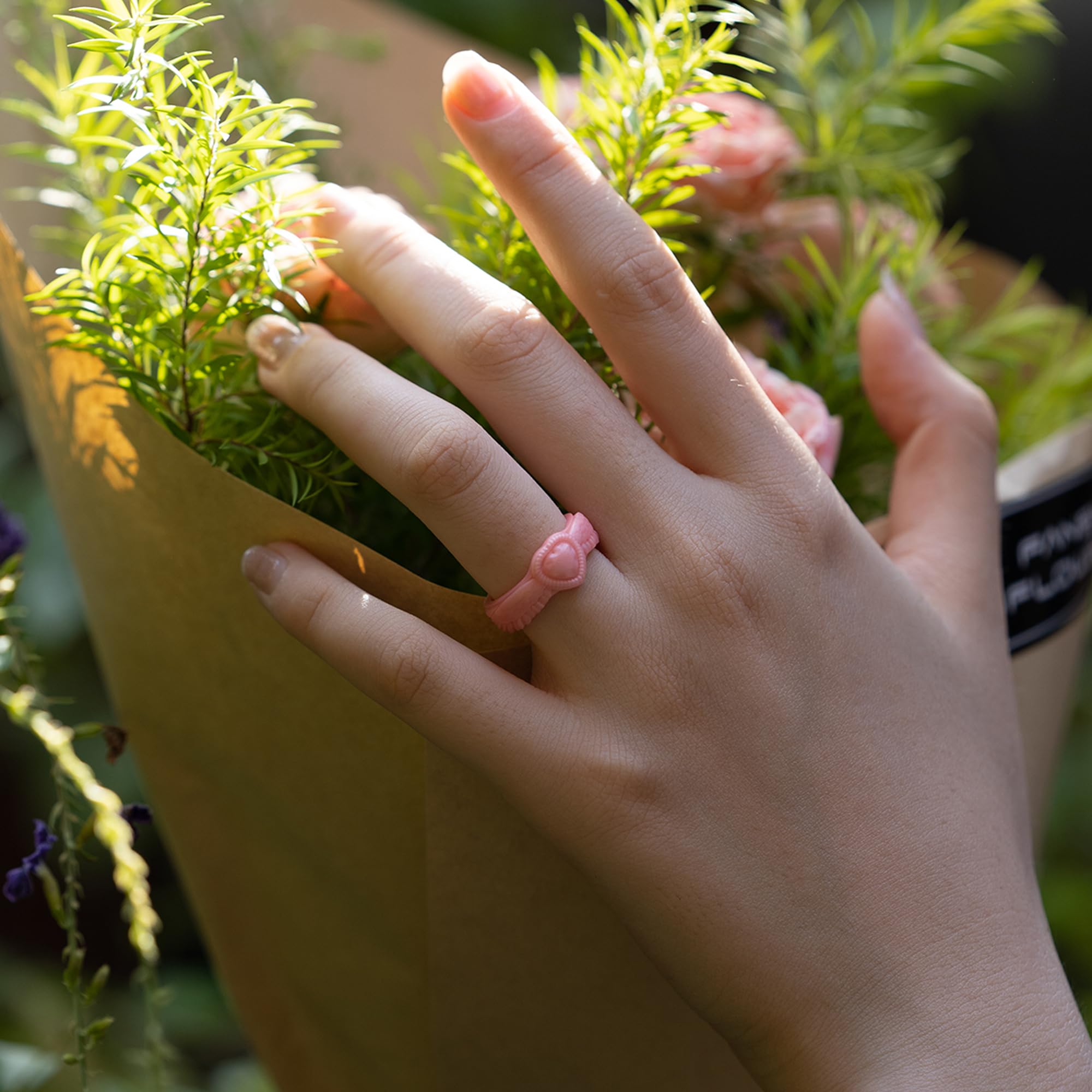 Zollen 4/7 Pack Silicone Wedding Rings for Women - Stackable Rubber Bands with Heart Diamond & Wings Design - Comfortable, Durable & Hypoallergenic - Perfect for Active Lifestyles, Travel, Gym & Everyday Wear