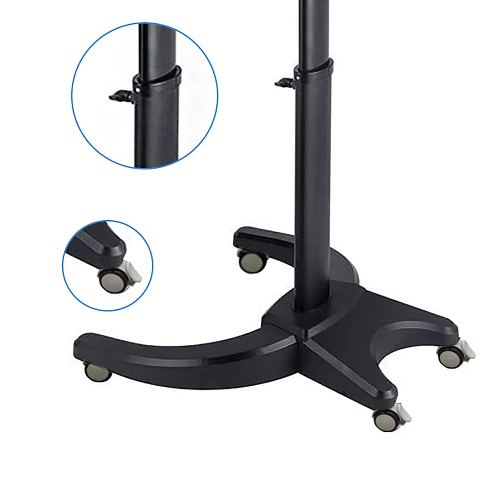 Elitzia Professional 7-Color Hair Steamer with Black Hood - Micro Mist Ozone Hair Treatment Machine for Natural Black Hair | Adjustable Height, Wheels, 3 Modes & 5-Level Time/Temperature Control | Perfect for Hair Dye, Perm & Deep Conditioning at Home or Salon (Model ET1408T)