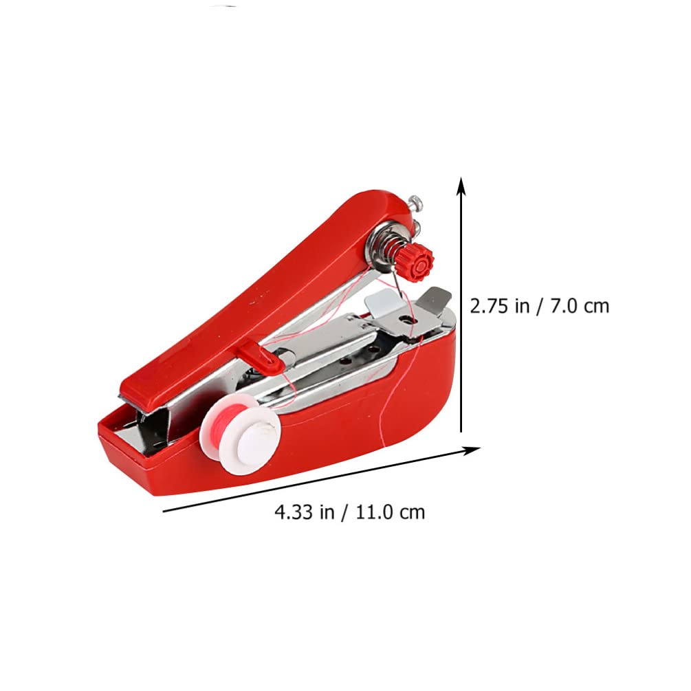 VICASKY 3-Piece Mini Sewing Machine Kit - Portable Handheld Manual Sewing Tool for Quick Repairs, DIY Crafts, and Clothing Alterations | Perfect for Home, Travel, and Emergency Fixes