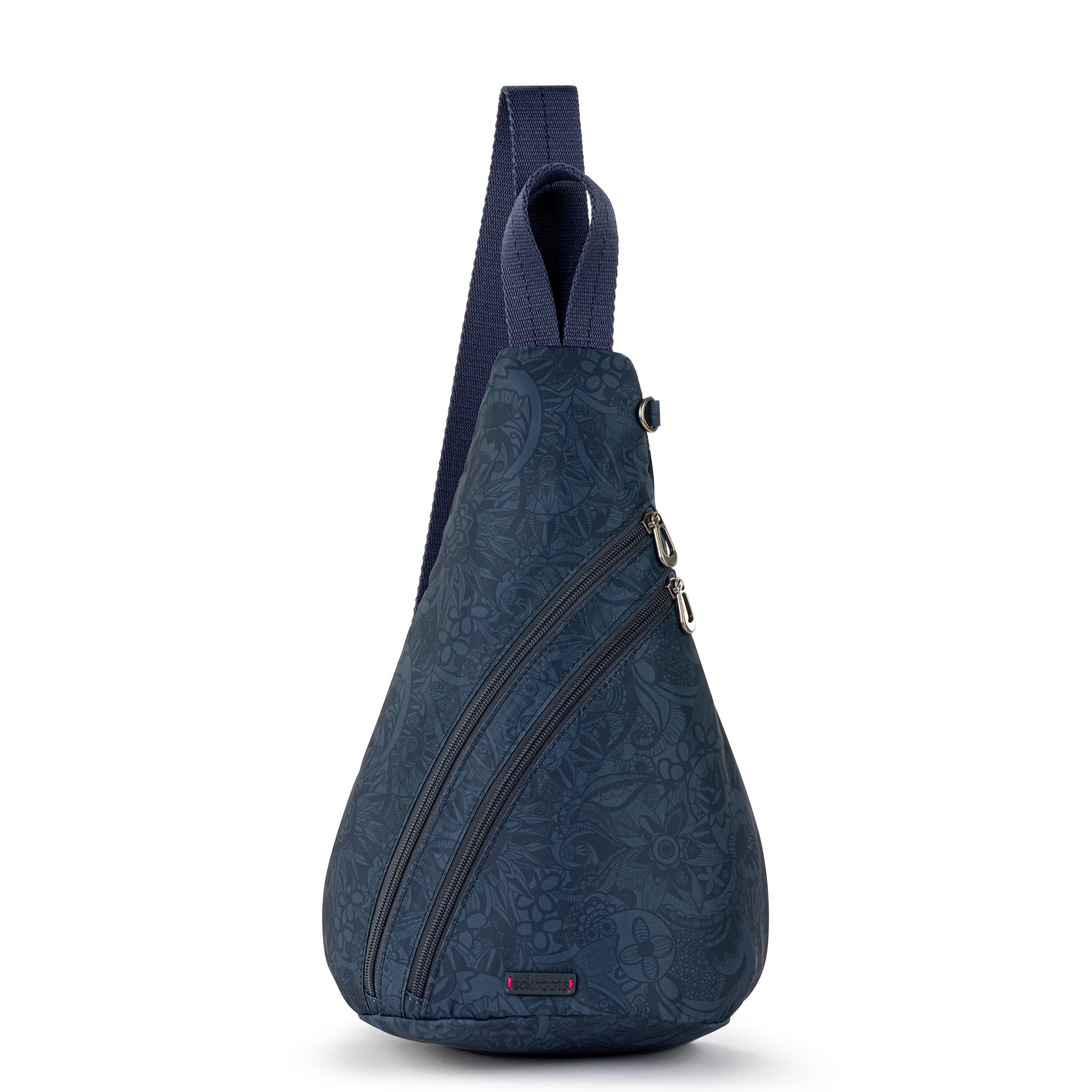 Eco-Friendly Sling Backpack for Travel & Hiking - Lightweight Water-Resistant Indigo Twill Design - Perfect for Outdoor Adventures, Commuting & Daily Use