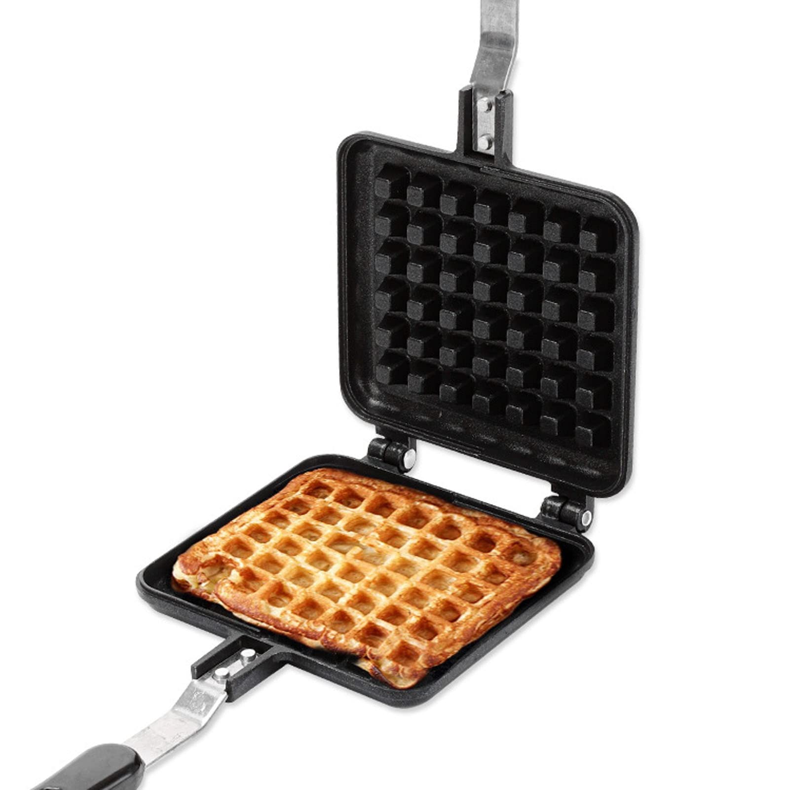 Nonstick Double-Sided Heart & Flower Waffle Maker - Perfect for Valentine's Day Breakfast, Romantic Brunch & Family Baking - Easy to Clean Baking Pan for Homemade Waffles, Pancakes & Desserts