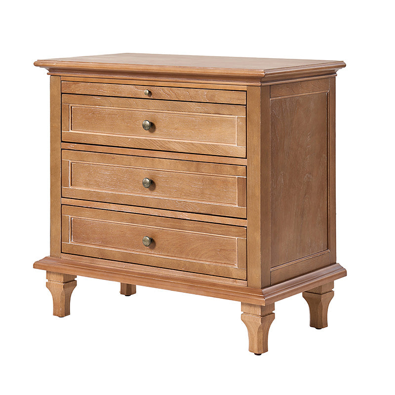 Galatea 3-Drawer Nightstand with USB Charging Ports & Power Outlets - Modern Bedside Table with Storage for Bedroom, Living Room or Office