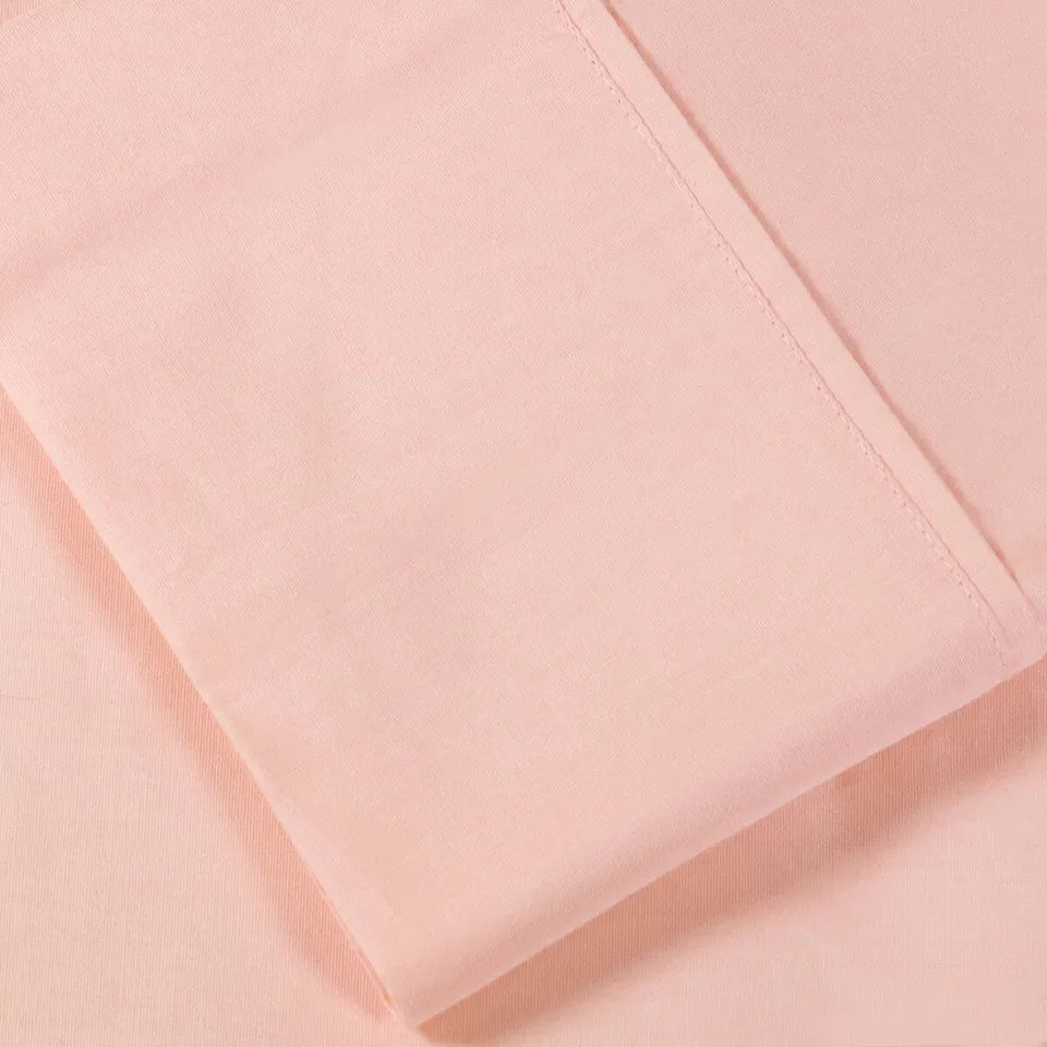 Premium 300 Thread Count 100% Cotton Percale Solid Pillowcase Set - Soft & Breathable Bedding for Hotel-Like Comfort - Perfect for Master Bedroom, Guest Room & Luxury Home Decor