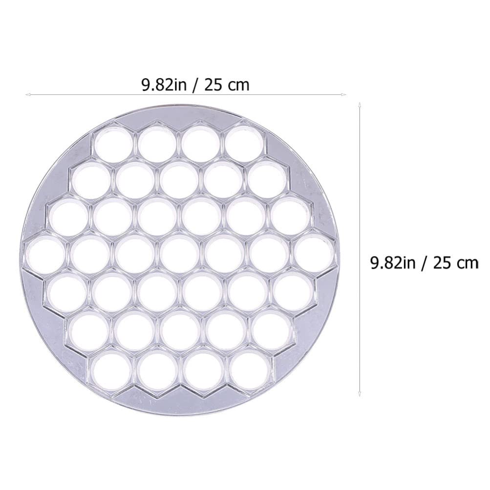Cabilock 37-Hole Dumpling Maker - Plastic Dumpling Press Mold for Pelmeni, Ravioli & Dumplings - Includes Rolling Pin - Perfect for Homemade Dumplings, Pastry & Kitchen Cooking Tools - Ideal for Family Meals, Party Snacks & Asian Cuisine Preparation