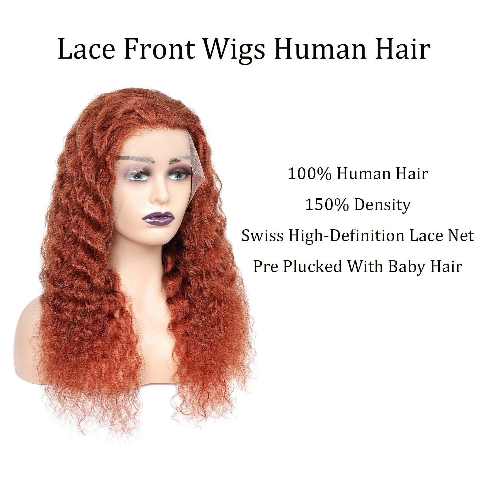 20 Inch Water Wave Lace Front Wigs Human Hair - 13x4 HD Lace Pre-Plucked with Baby Hair for Black Women | Natural Looking Body Wave Wigs for Daily Wear, Parties & Special Occasions